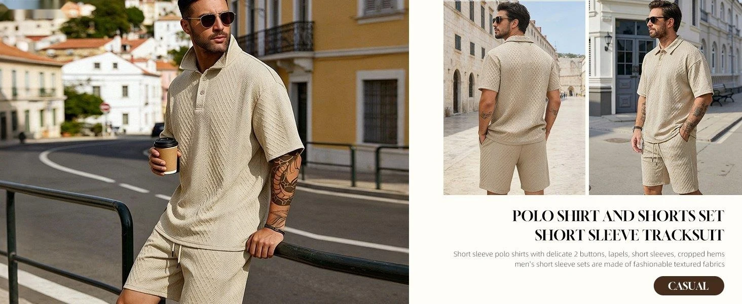 Men's 2 Pieces Outfits Casual